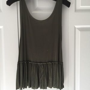 Target low back peplum tank